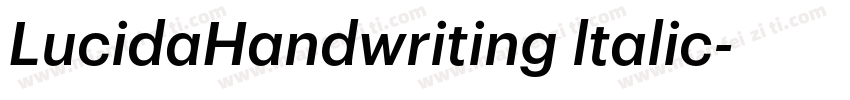 LucidaHandwriting ltalic字体转换